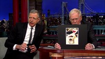 Jeff Goldblum's Wife Holds Her Leg Up - David Letterman
