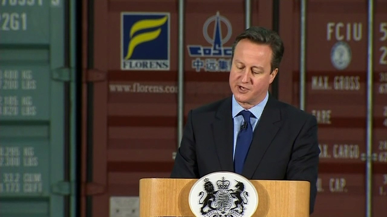 David Cameron unveils rail plans
