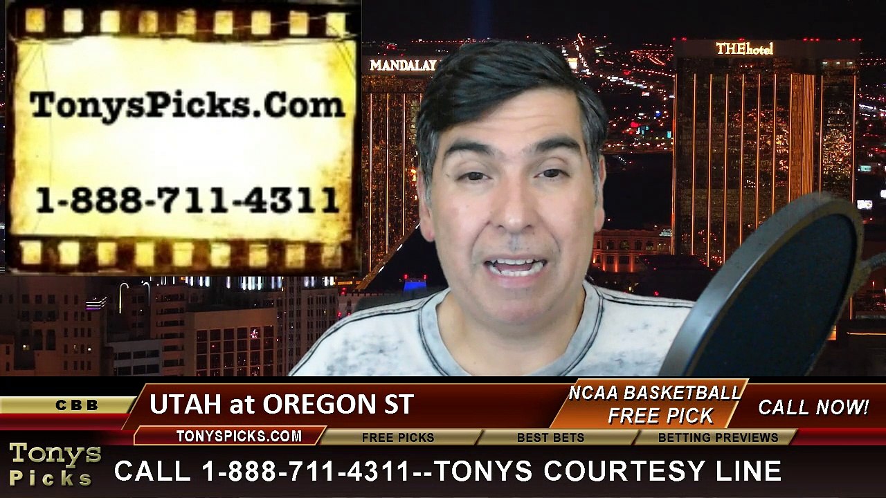 Oregon St Beavers vs. Utah Utes Free Pick Prediction NCAA College Basketball Odds Preview 2-19-2015