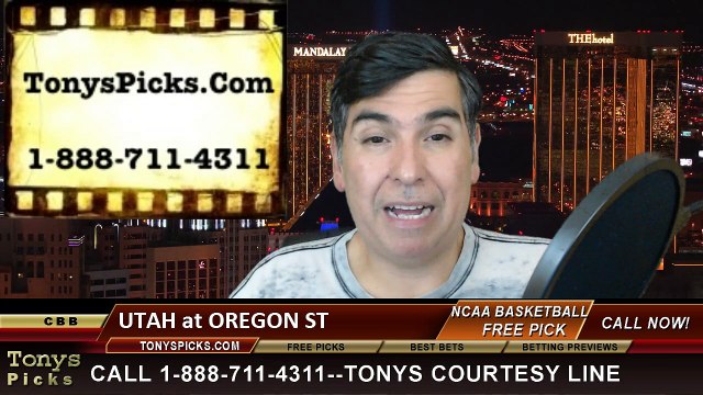 Oregon St Beavers vs. Utah Utes Free Pick Prediction NCAA College Basketball Odds Preview 2-19-2015