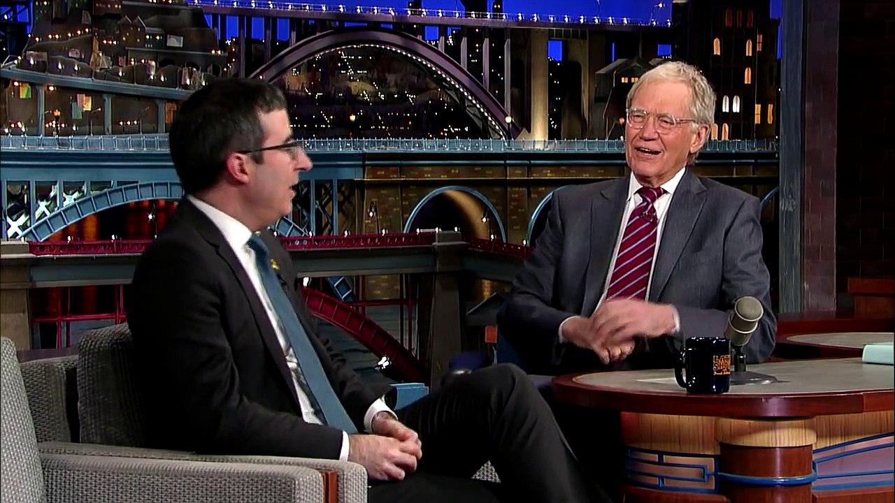 John Oliver Tackles the Super Bowl - David Letterman