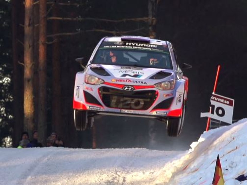 RALLY SWEDEN - The big jump of Thierry Neuville and Nicolas Gilsoul