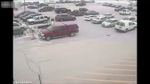 WATCH US Worst Car Driver  92-Year-Old Man Crashes Into 10 Cars In Grocery Store Parking Lot