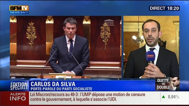 BFM Story: Édition spéciale Loi Macron (3/9): Le 49.3 est une disposition parmi tant d'autres pour faire passer les textes importants : Carlos Da Silva - 17/02