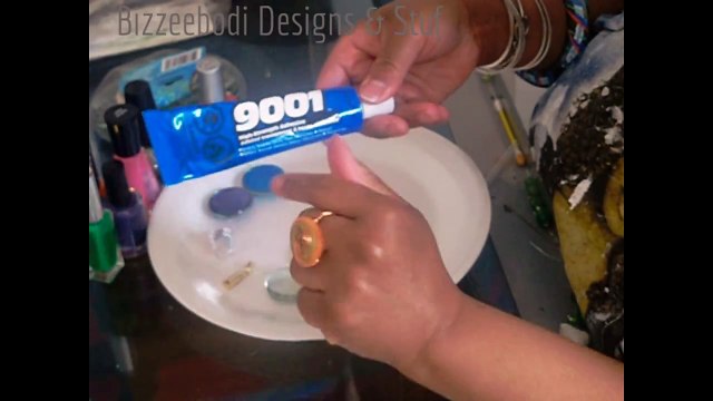 2014 - DIY - Glass Gem Rings ( and - or Brooches) EASY!