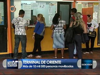 10.500 personas se han movilizado por el Terminal de Oriente