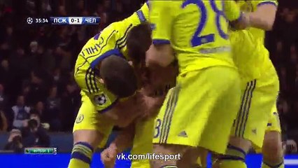 Ivanovic Goal - PSG 0-1 Chelsea - 17.02.2015