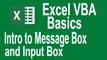 Excel VBA Programming Basics Tutorial # 7 | Introduction to Msgbox and InputBox
