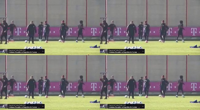 Thomas Müller does mocking impression of Cristiano Ronaldo at Bayern München Training 2015