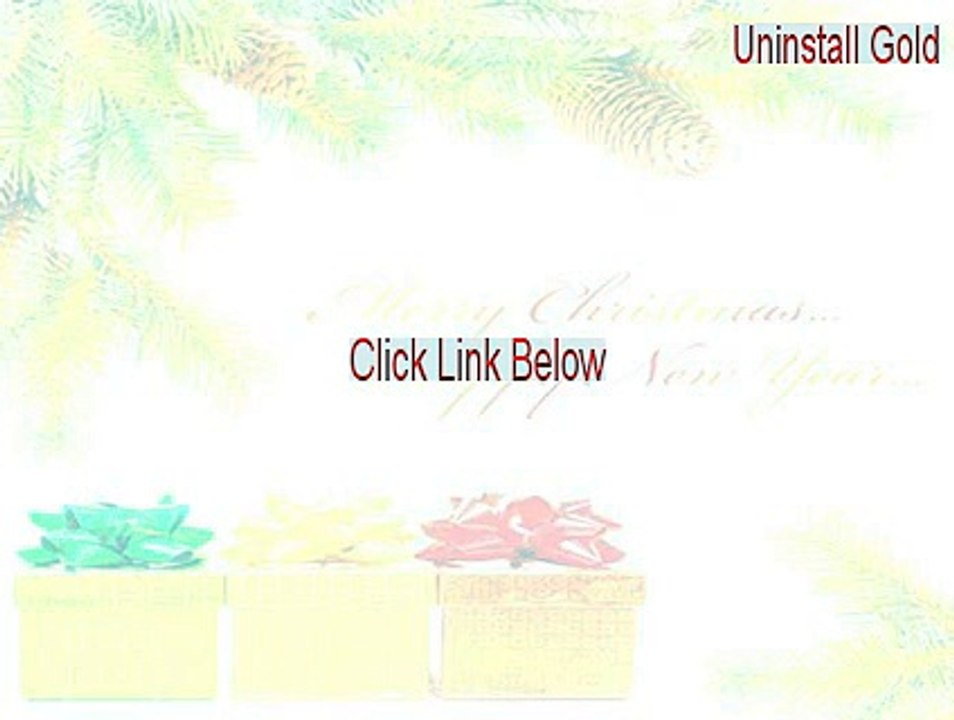 Uninstall Gold Full (Legit Download)