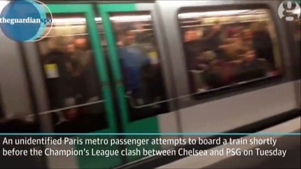 Chelsea fans prevent black man boarding Paris metro train