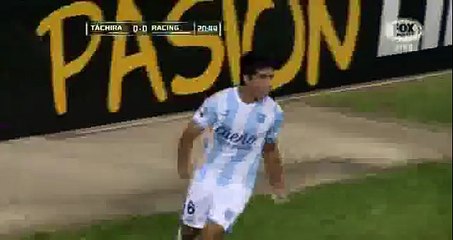 Copa Libertadores: Racing y el golazo de taco y huacha ante Táchira (VIDEO)
