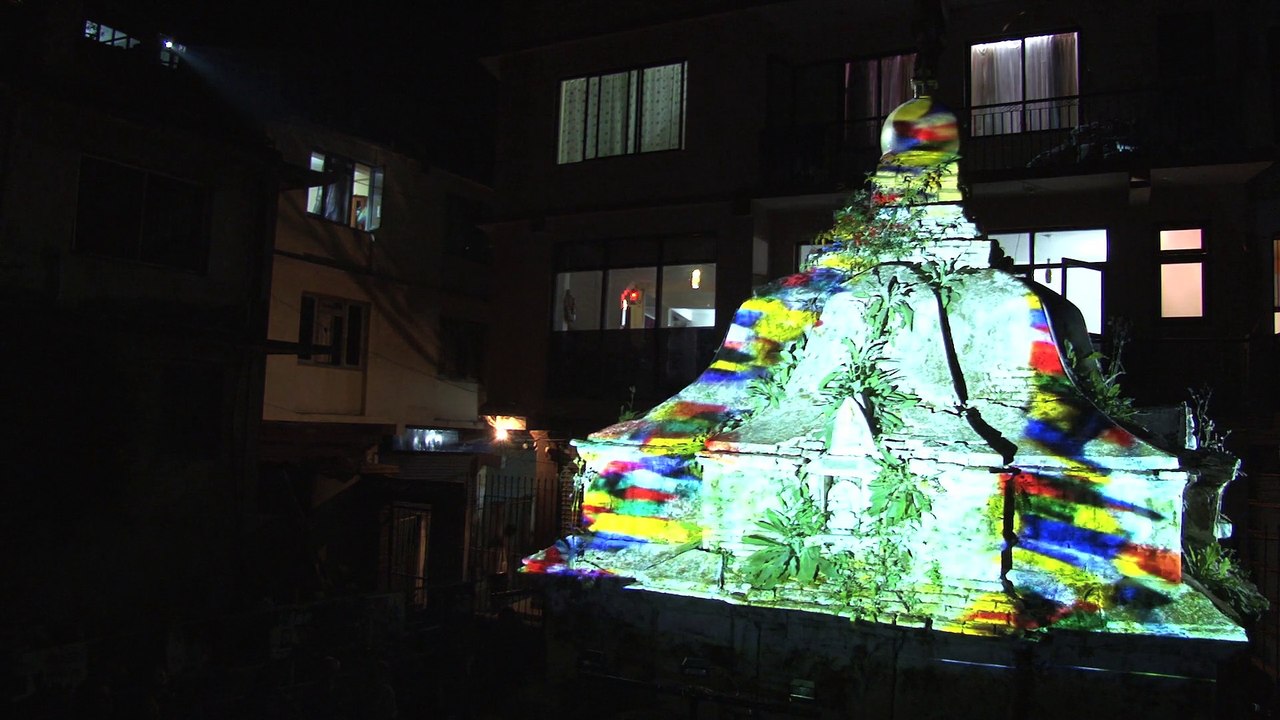 Mapping on an old stuppa