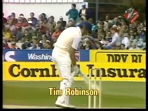 Geoff Lawson vs Graham Gooch, Tim Robinson, David Gower