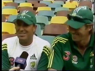 Great interview with Shane Warne and Glen McGrath