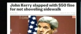 John Kerry Slapped with 50$ fine