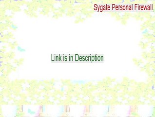 Sygate Personal Firewall Full Download (Free of Risk Download 2015)