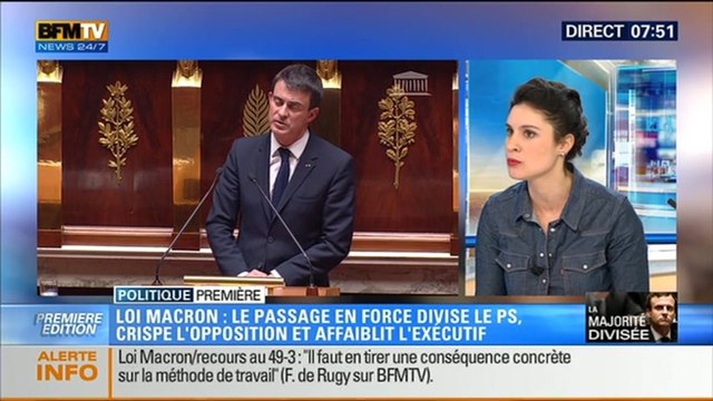 Politique Première: Manuel Valls utilise le 49-3 pour faire passer la loi Macron - 18/02