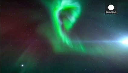 Sublime aurore boréale sur la Suède