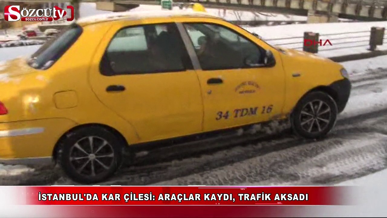 İstanbul'da kar çilesi