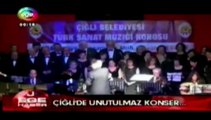 Ege Tv'de yayınlanan '' Çiğli'de Türk Müziği Korosundan unutulmaz gece'' haberi.