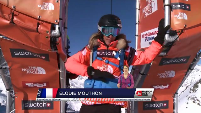 FWT15 - Run of Elodie Mouthon (FRA) Swatch Freeride World Tour 2015 Fieberbrunn By The North Face restaged in Vallnord-Arcalis AND