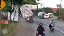 Overloaded Truck accident in India