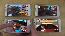 Samsung Galaxy A5 vs. Galaxy Alpha vs. Galaxy S5 Mini vs. Galaxy Ace 4 - GTA San Andreas Gameplay