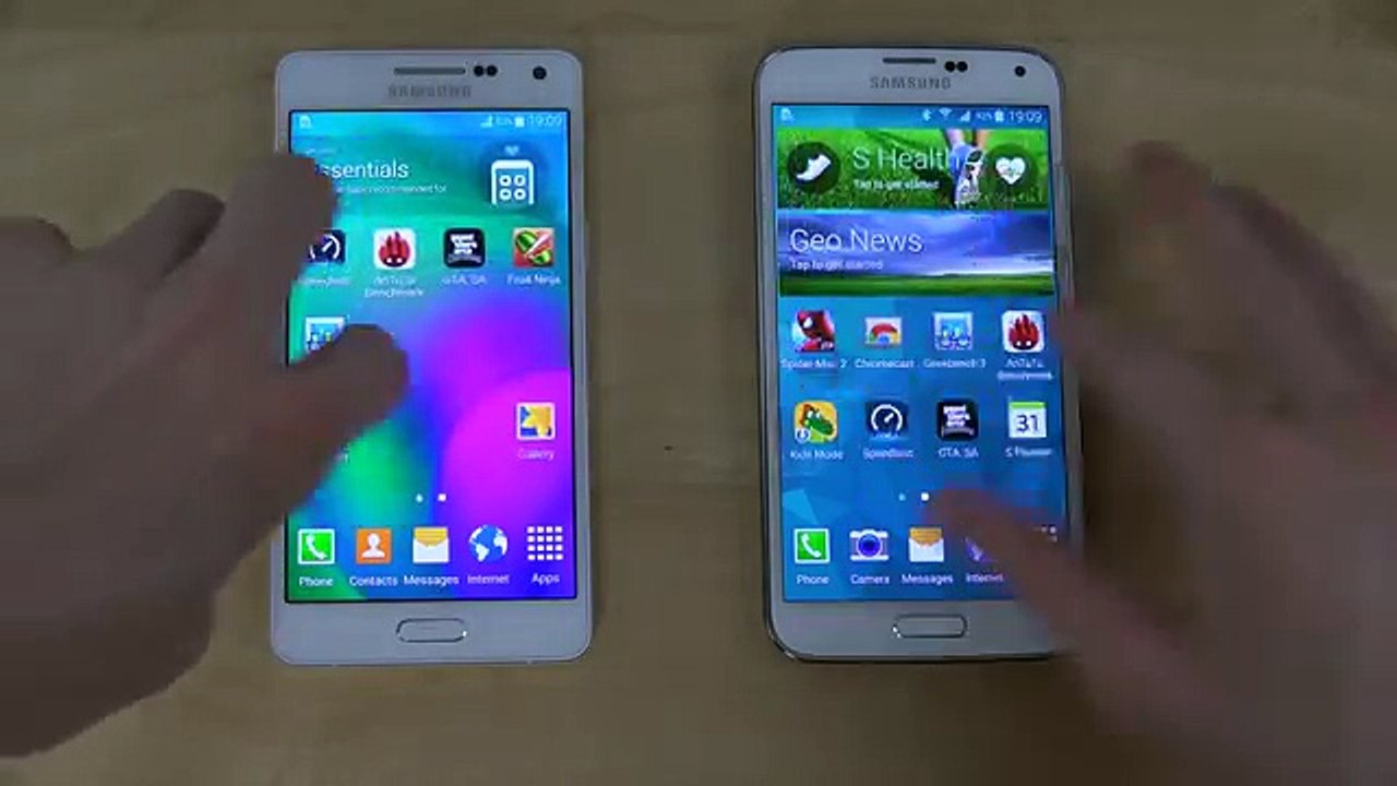 Samsung Galaxy A5 vs. Samsung Galaxy S5 - Benchmark Speed Test (4K)