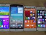 Samsung Galaxy A5 vs. Sony Xperia Z3 Compact vs. iPhone 5 vs. LG G3 S - Review (4K)