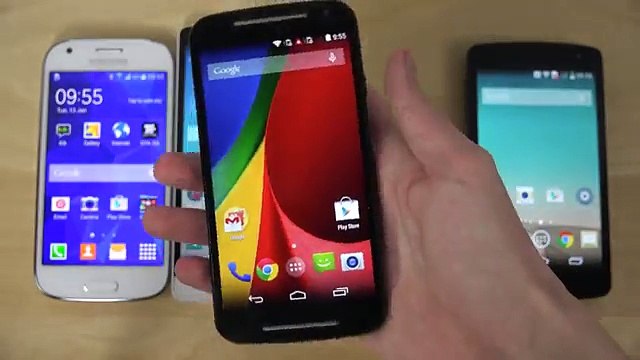 Samsung Galaxy Ace 4 vs. LG G3 S vs. Moto G 2014 vs. LG F60 - Review (4K)
