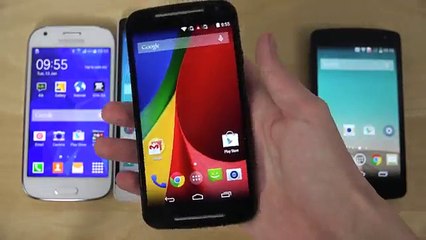 Samsung Galaxy Ace 4 vs. LG G3 S vs. Moto G 2014 vs. LG F60 - Review (4K)