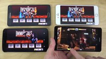 Samsung Galaxy Note 4 vs. Nexus 6 vs. Ascend Mate 7 vs. iPhone 6 Plus WWE Immortals Gameplay Review