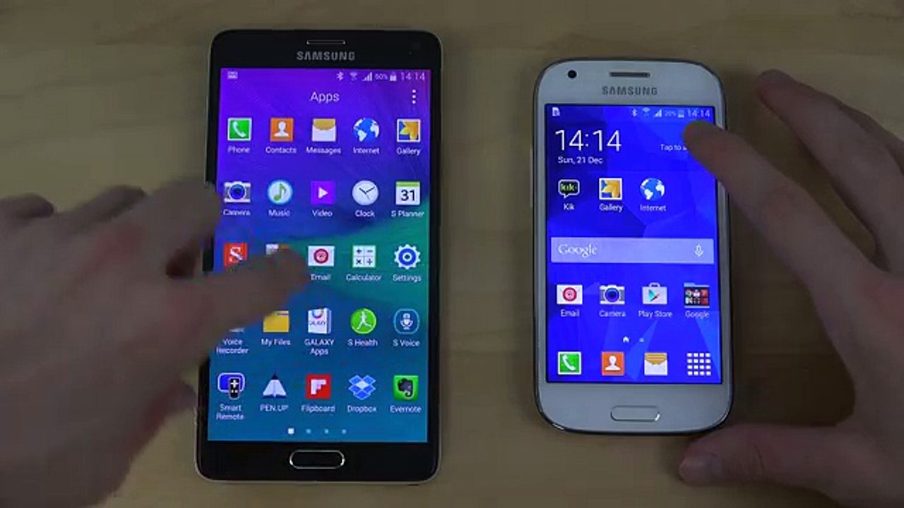 Samsung Galaxy Note 4 vs. Samsung Galaxy Ace 4 - Speed Test!