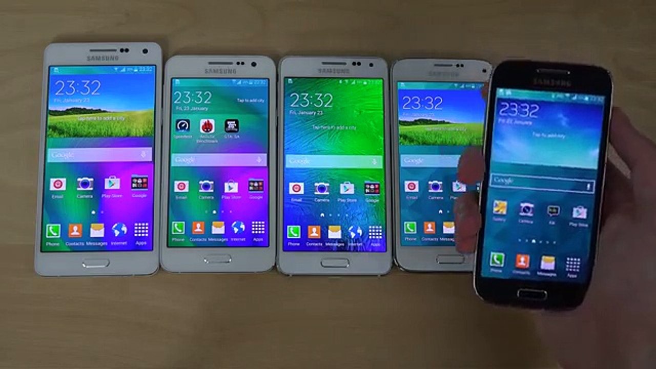 Samsung Galaxy A5 vs. Galaxy A3 vs. Galaxy Alpha vs. S5 Mini vs. S4 Mini - Review (4K)