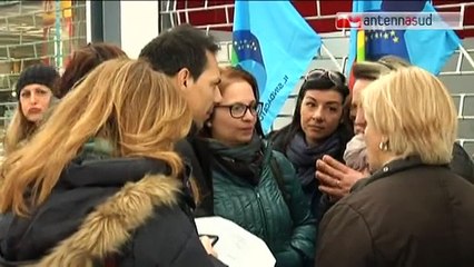 TG 17.02.15 Vertenza Auchan Bariblu Triggiano, i dipendenti chiedono certezze