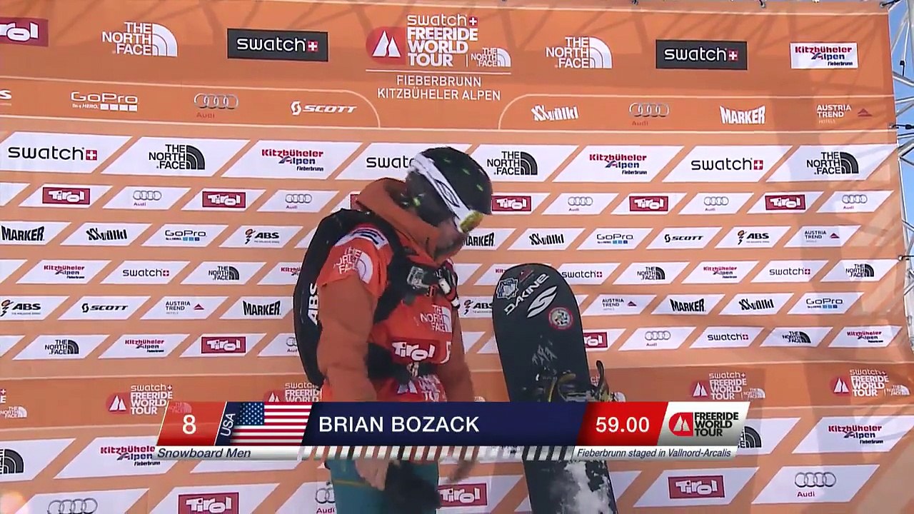 FWT15 - Run of Sammy Luebke (USA) Swatch Freeride World Tour 2015 Fieberbrunn By The North Face restaged in Vallnord-Arcalis AND