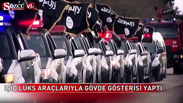 IŞİD lüks araçlarıyla gövde gösterisi yaptı