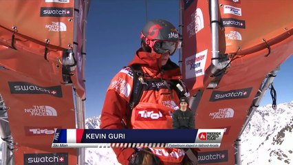 FWT15 - Run of Kevin Guri (FRA) Swatch Freeride World Tour 2015 Fieberbrunn By The North Face restaged in Vallnord-Arcalis AND
