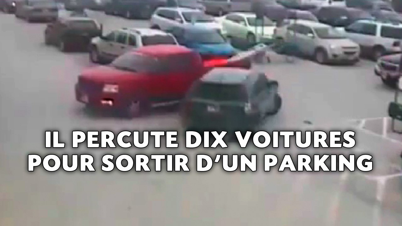 Il percute dix voitures pour sortir d'un parking