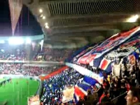 Tifo virage auteuil psg benfica 2