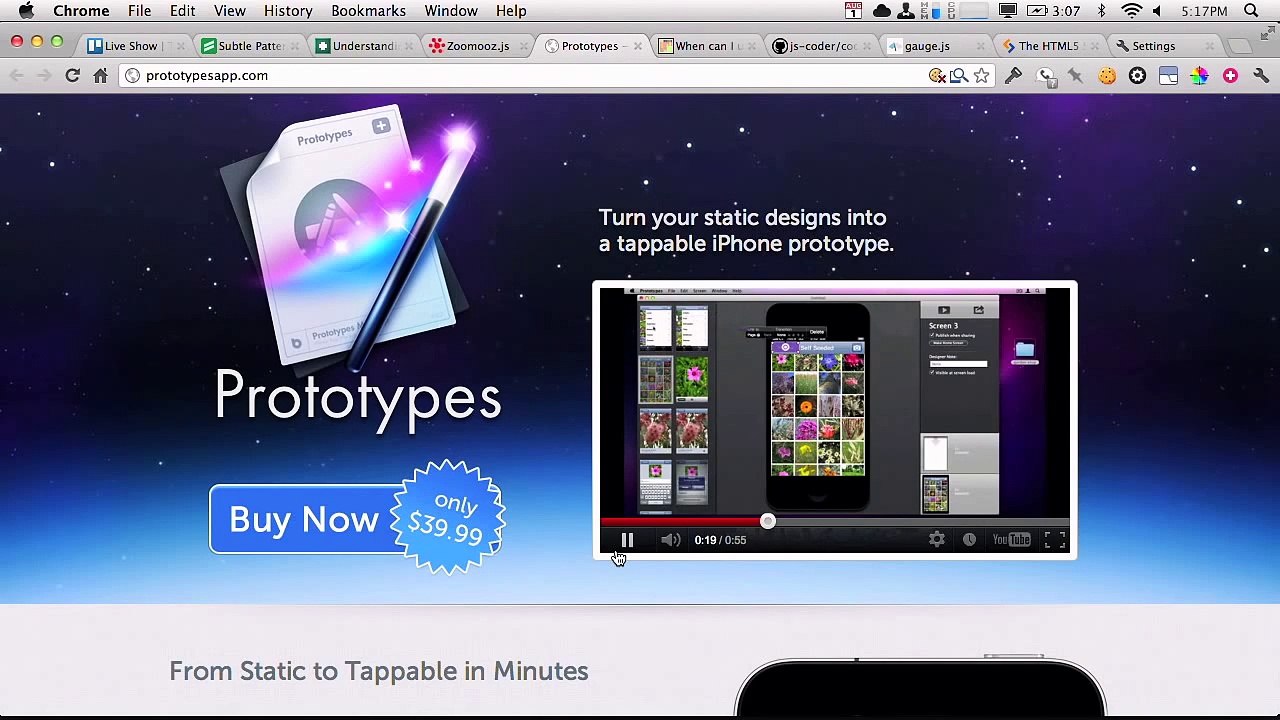 Subtle Patterns   Zoomooz.js   Prototypes App   The Treehouse Show Episode 5