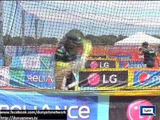 Pakistani batsmen practice short pitch deliveries on rock slide - siasisasbahu.com