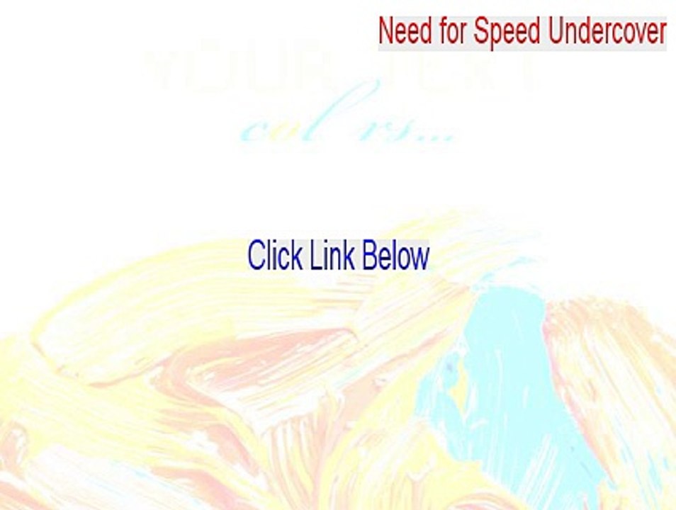 Need for Speed Undercover Keygen - need for speed undercover cheats ps3 (2015)