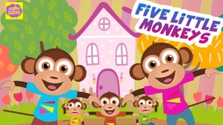 Five Little Monkeys Jumping On The Bed Song For Kids | English Nursery Rhymes For Children