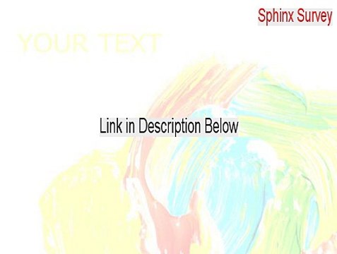Sphinx Survey Key Gen - Download Here (2015)