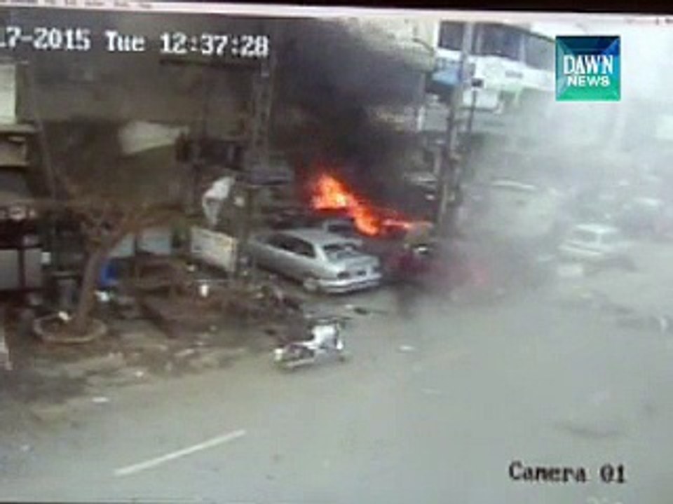 لاہور دھماکے کی سی سی ٹی وی فوٹیج