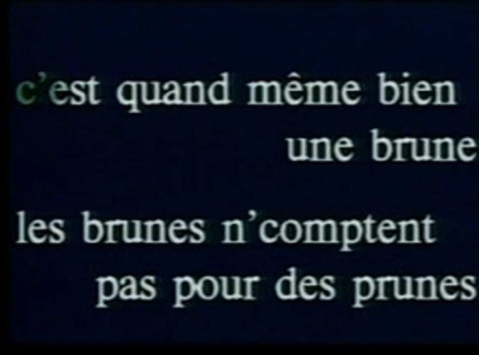 KARAOKE LIO - Les brunes comptent pas pour des prunes