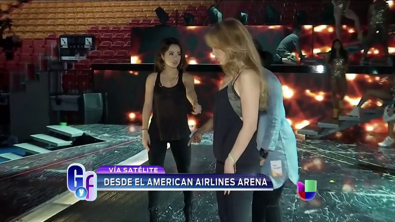 Thalia y Becky G Rehearsal Premio Lo Nuestro