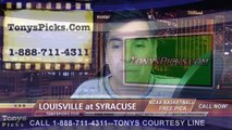 Syracuse Orange vs. Louisville Cardinals Free Pick Prediction NCAA College Basketball Odds Preview 2-18-2015